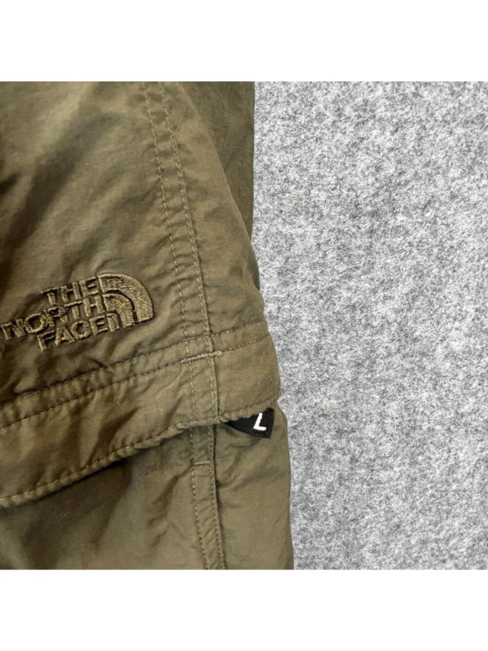 The North Face Mens Large Paramount Convertible Pants Green Hiking Outdoor